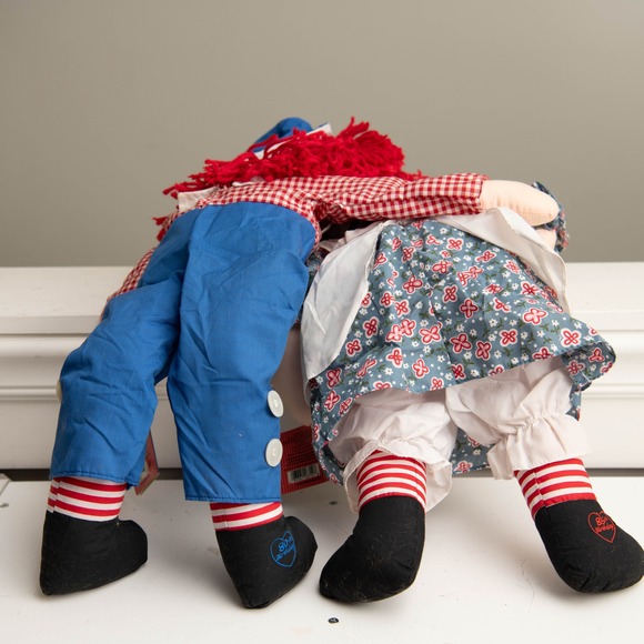 VTG Raggedy Ann & Andy 85th Birthday Anniversary Doll Set CottageCore w /Tags - Picture 8 of 8
